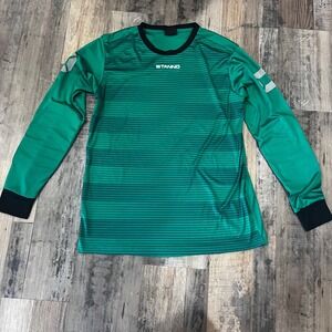 Stanno Goalkeeper Jersey Green Long Sleeve Padded Elbows Mens Small